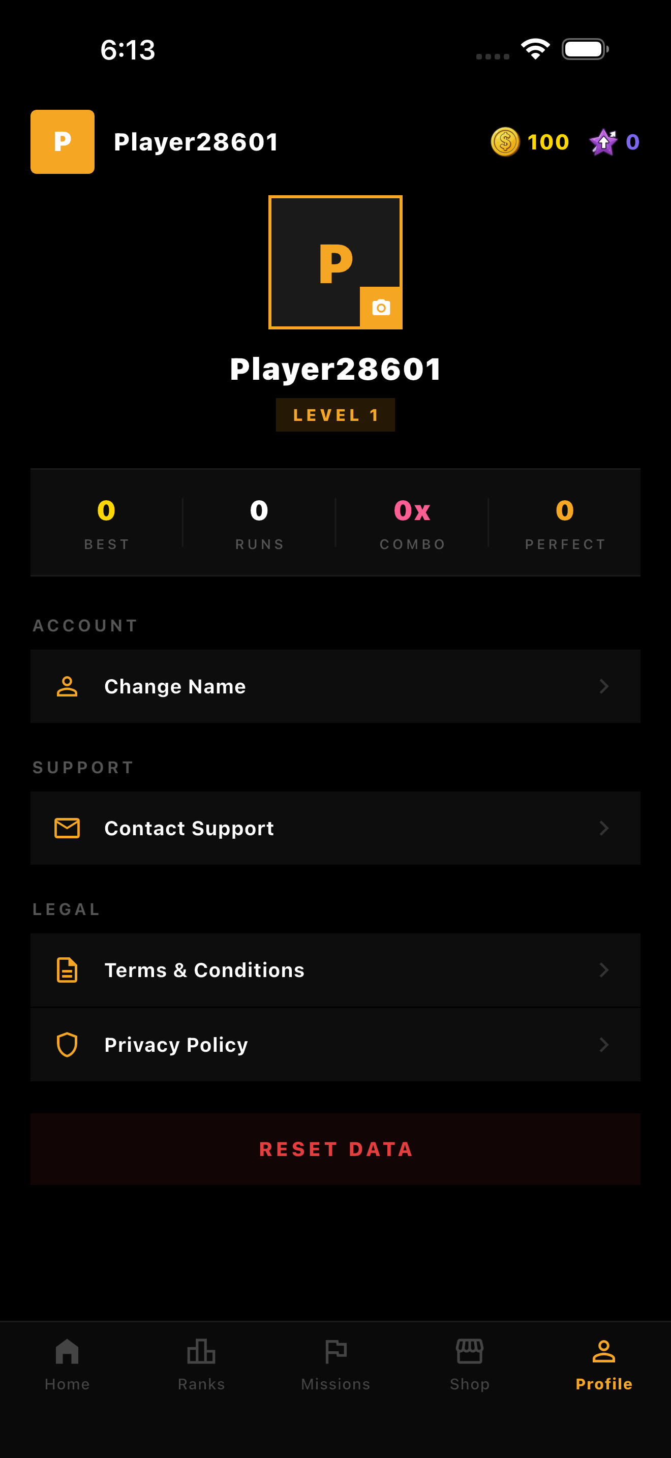 Player profile